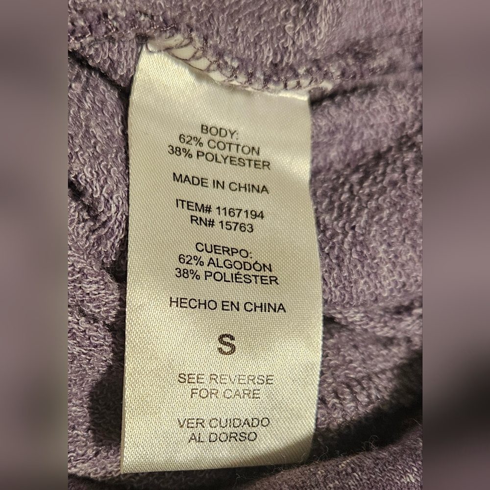 Men's Dusty Plum Hoodie Small - Picture 3 of 5